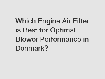 Which Engine Air Filter is Best for Optimal Blower Performance in Denmark?