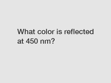 What color is reflected at 450 nm?