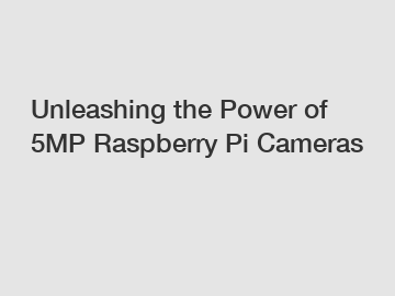 Unleashing the Power of 5MP Raspberry Pi Cameras
