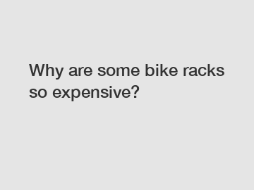 Why are some bike racks so expensive?