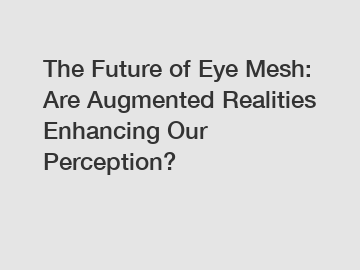 The Future of Eye Mesh: Are Augmented Realities Enhancing Our Perception?