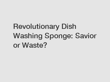 Revolutionary Dish Washing Sponge: Savior or Waste?