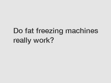 Do fat freezing machines really work?